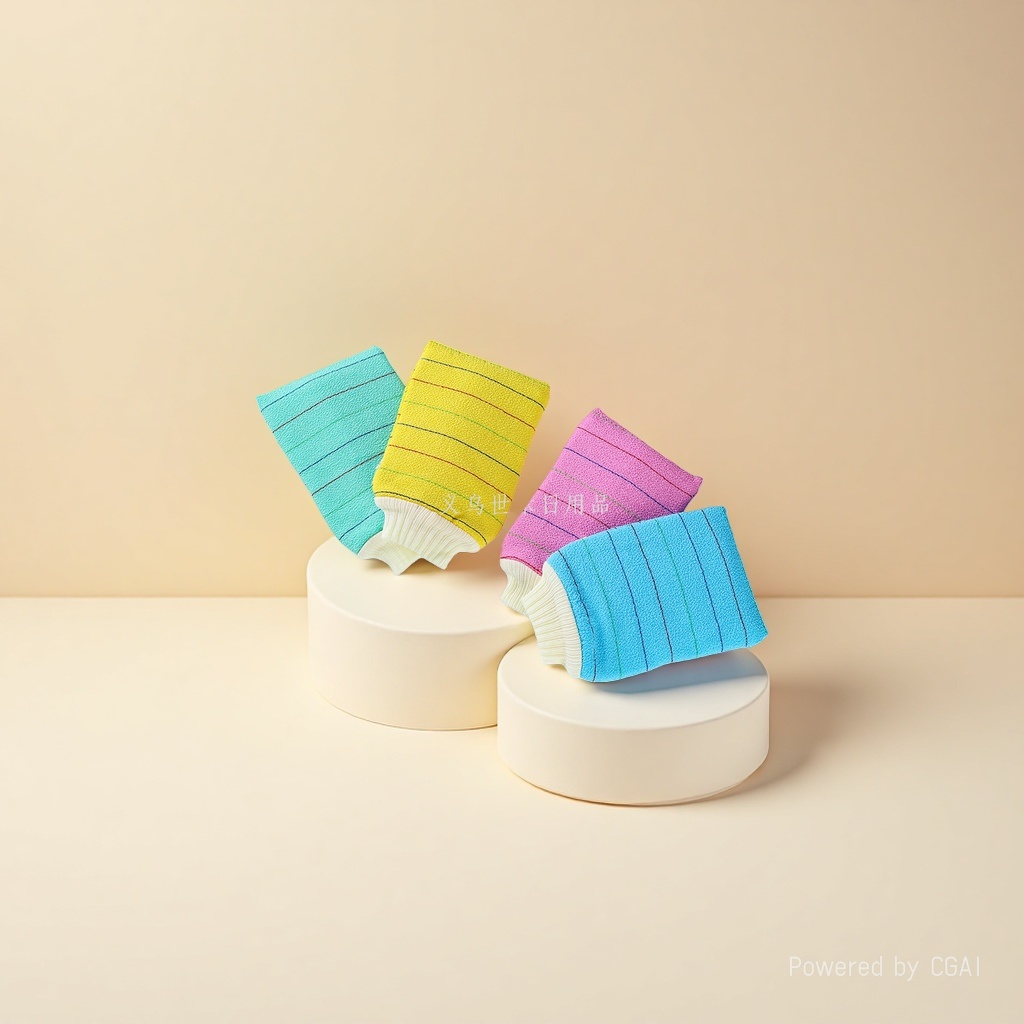 Double-layer towel scrubbing towel, thickened for children and adults, bath glove-style scrubbing towel Specification image