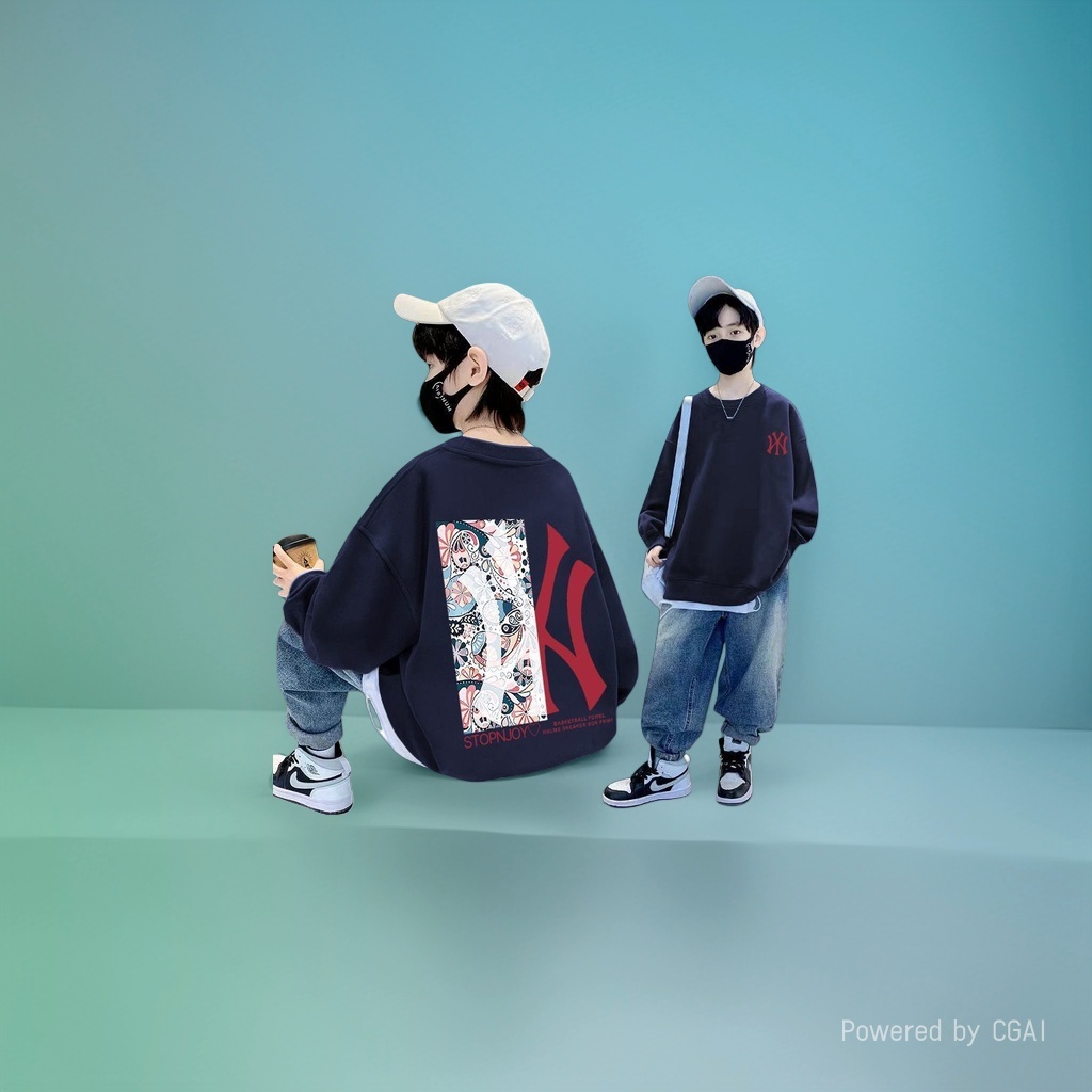 男童韩版长袖卫衣休闲运动上衣舒适时尚感