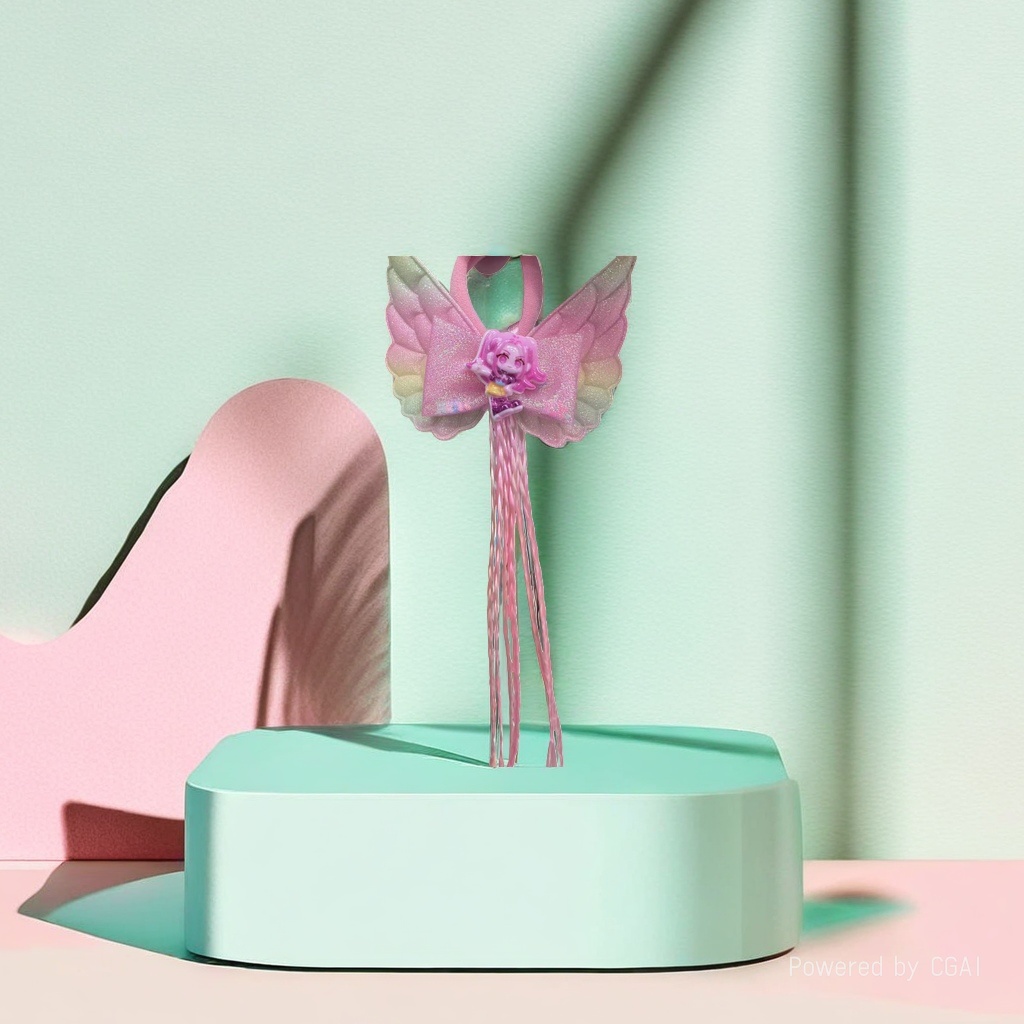 Pink bow pearl headband, Hanfu headwear, hair accessory headband