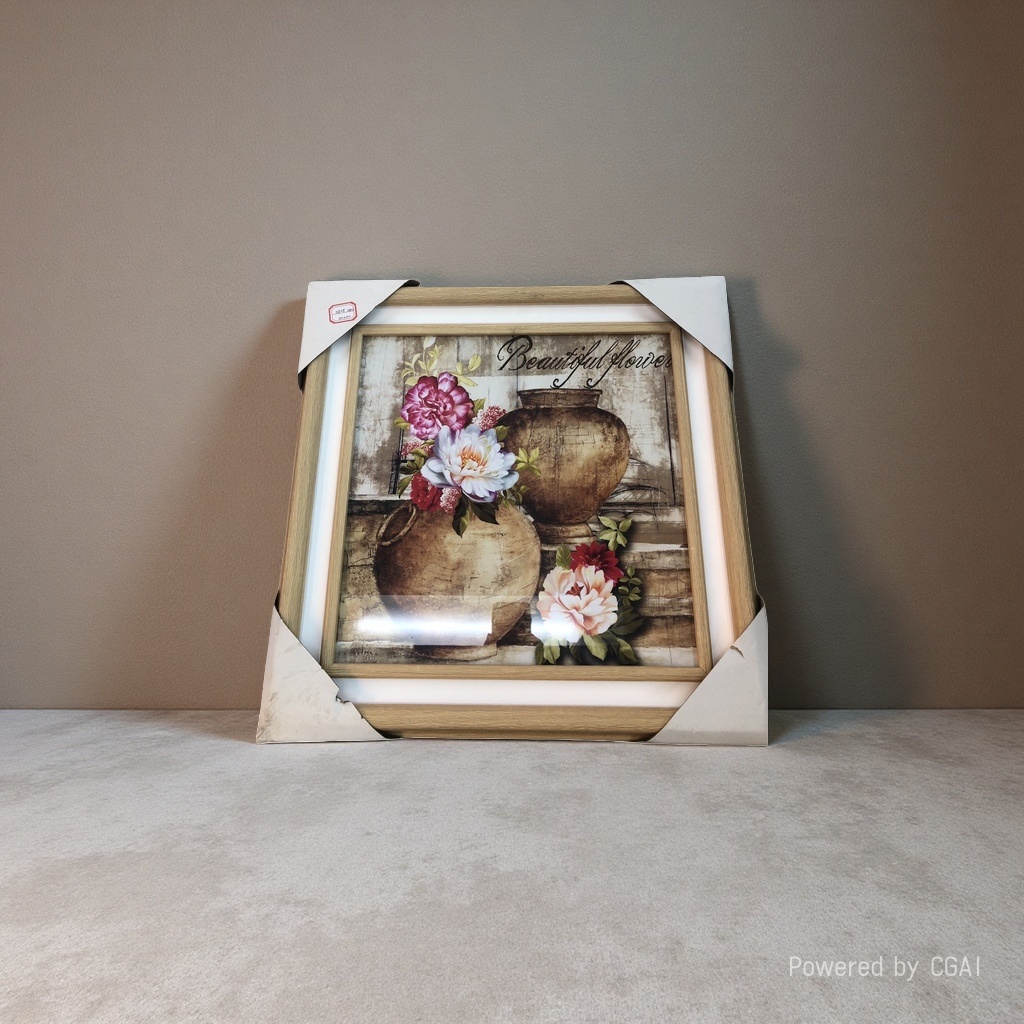 式风格装饰画尺寸50Ｘ50装饰画花瓶画面欧式风格家居装饰画跨境一件12幅