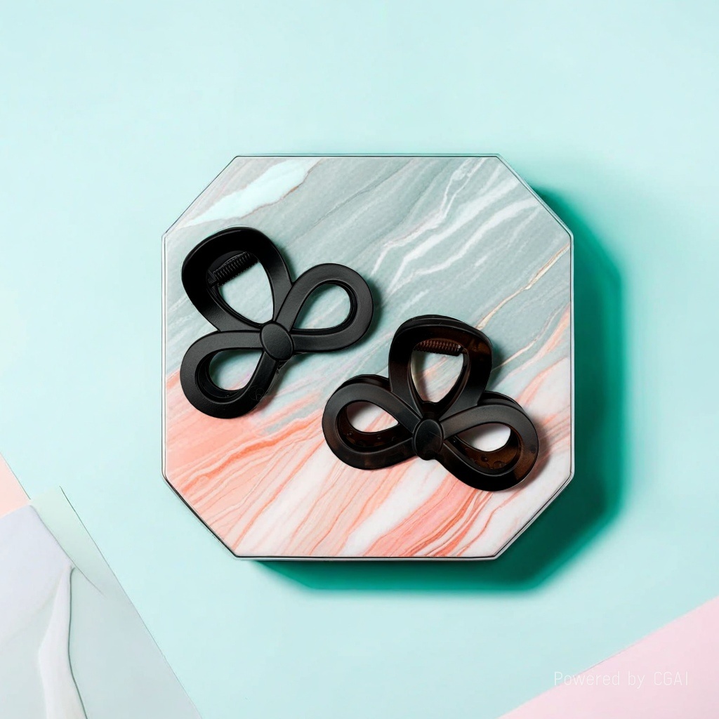 Bow-shaped hair clip, grab clip, banana clip, shark clip, multi-purpose hair clip