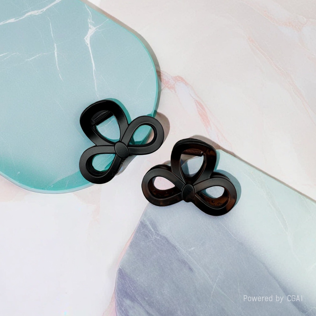 Bow-shaped hair clip, grab clip, banana clip, shark clip, multi-purpose hair clip details Picture