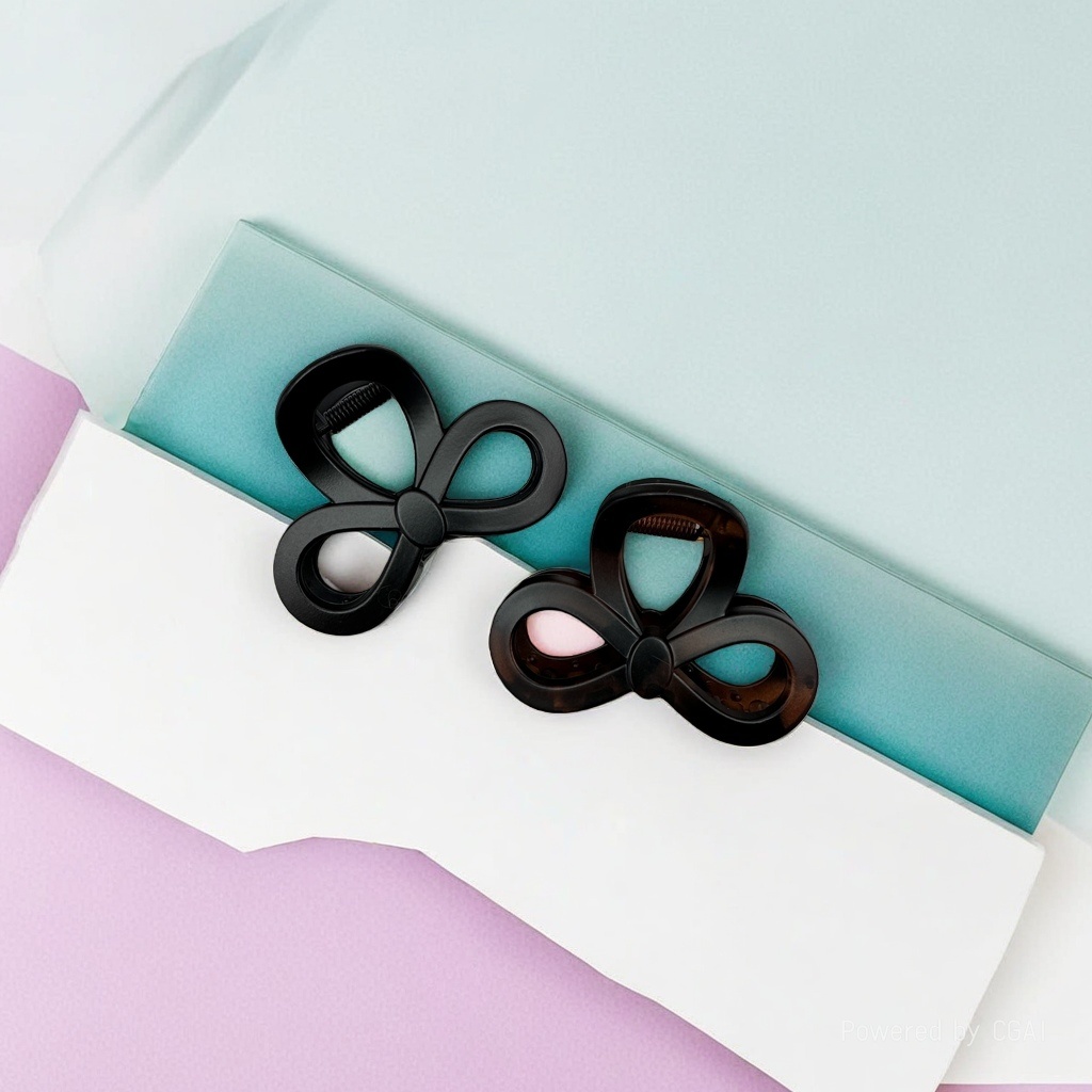 Bow-shaped hair clip, grab clip, banana clip, shark clip, multi-purpose hair clip Application Scenario