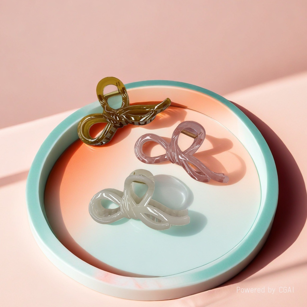 Transparent material banana clip shark hairpin, fashionable and simple large hairpin Application Scenario