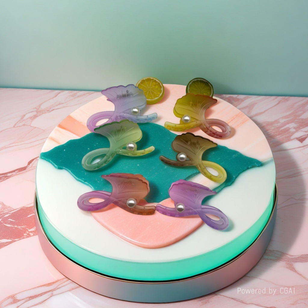 Colorful shell-shaped hairpins and sweet girlish headwear are available in multiple colors details Picture