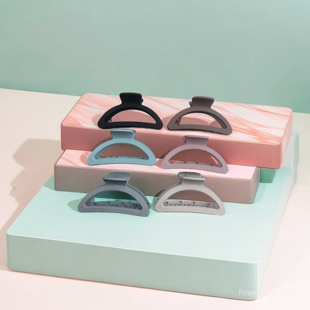 Shark clips, banana clips, grab clips, hairpins and hair clips are available in three colors. Large anti-slip hair styling wonder details Picture