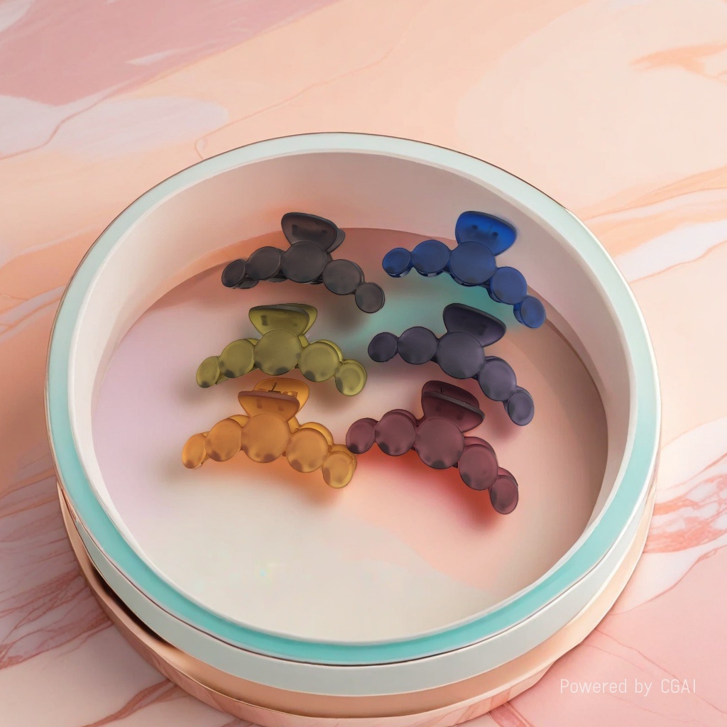 Colorful plastic hair clips, banana clips, shark clips, grab clips and hair clips are available in multiple colors