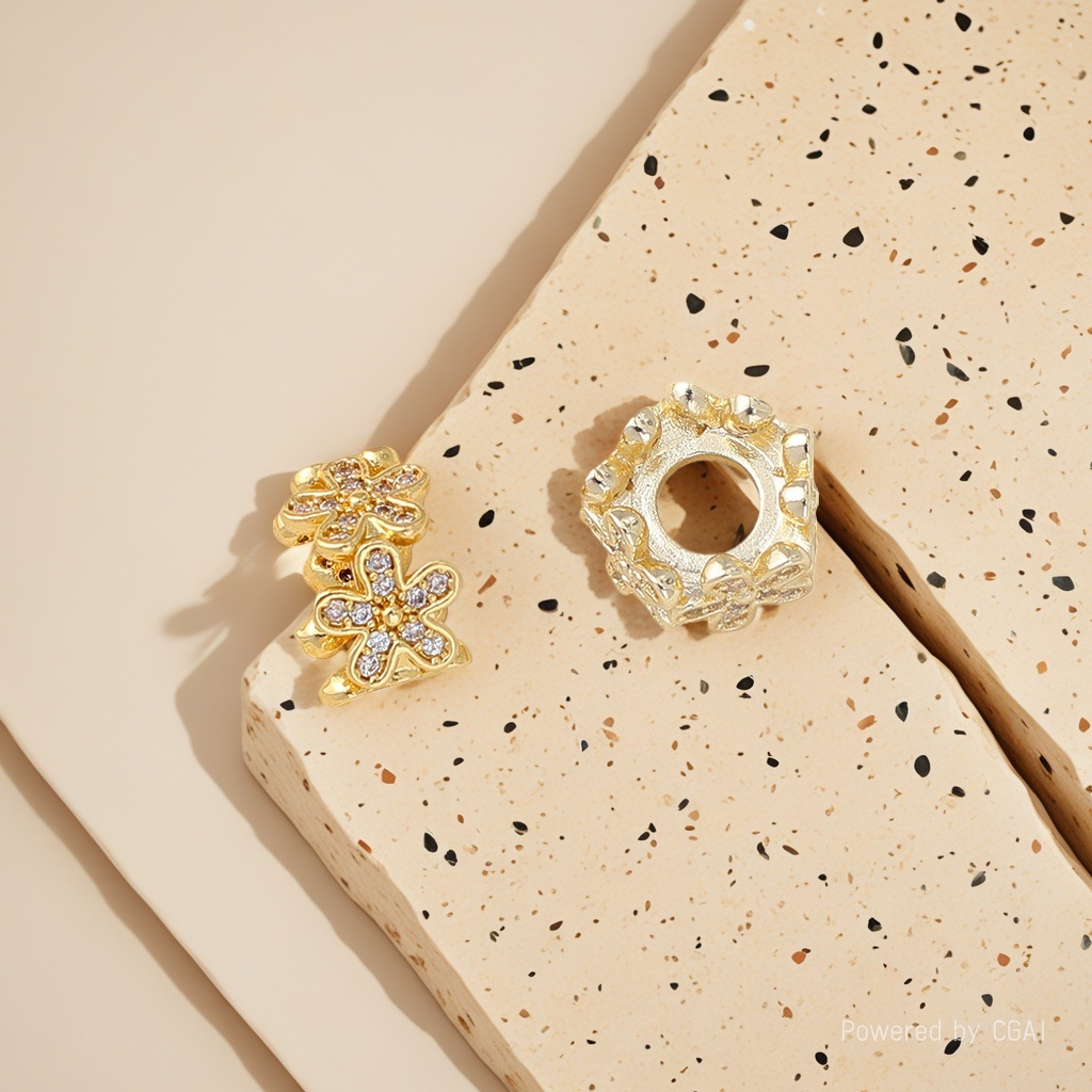 Gold-plated gold diy copper pendant accessory Application Scenario
