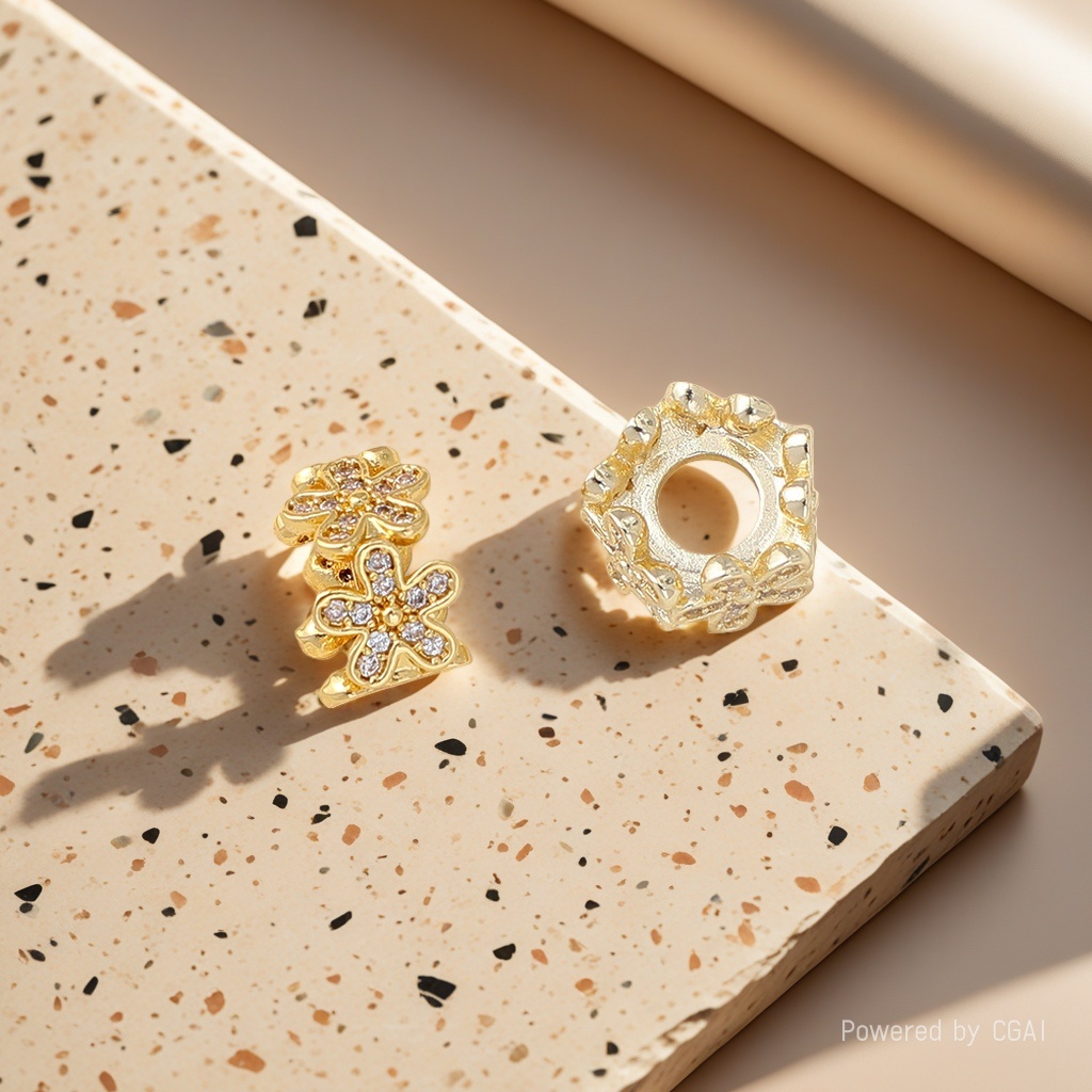 Gold-plated gold diy copper pendant accessory Specification image