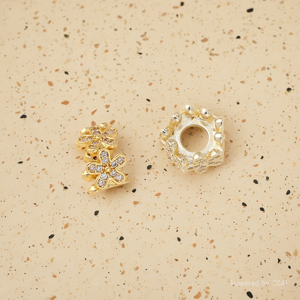 Gold-plated gold diy copper pendant accessory details Picture