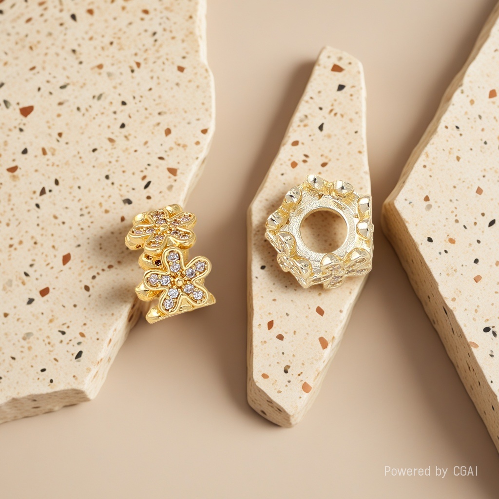 Gold-plated gold diy copper pendant accessory