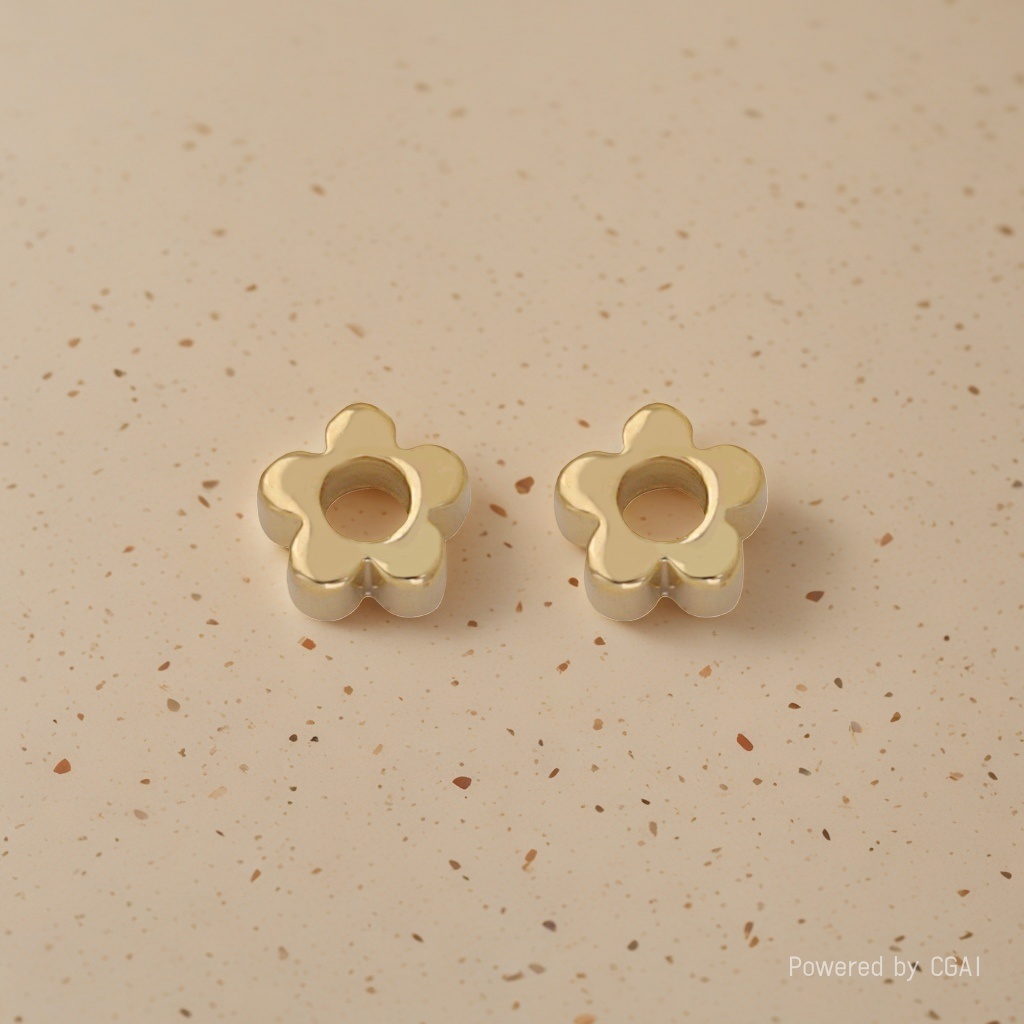 diy gold-plated jewelry accessories with golden flowers Application Scenario