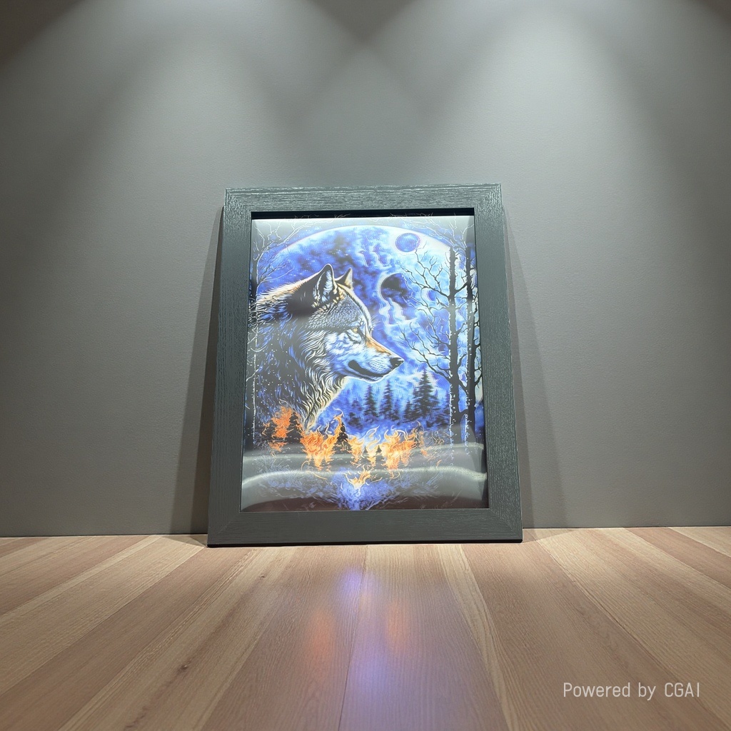 3d paintings, modern decorative paintings, three-dimensional animal paintings, high-definition modern home decorative paintings, living room landscapes, animal paintings, transformation paintings Application Scenario