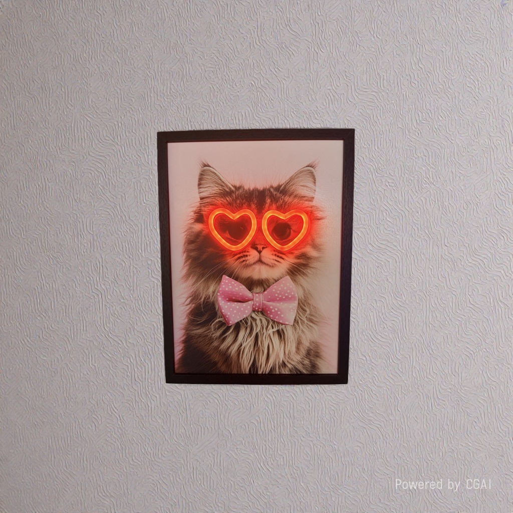 3d paintings, modern decorative paintings, three-dimensional stereoscopic paintings, high-definition cute cat decorative paintings, living room landscapes, animal paintings, transformation paintings details Picture