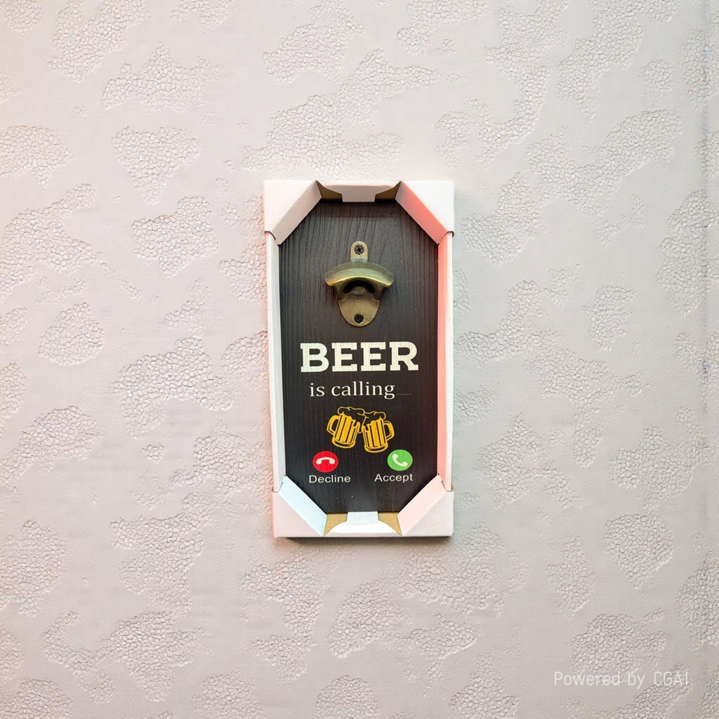 Abridor de botellas de cerveza transfronterizo creativo abridor de botellas de vidrio para bar y restaurante de madera abridor de botellas montado en la pared decoración de la pared 2 Specification image