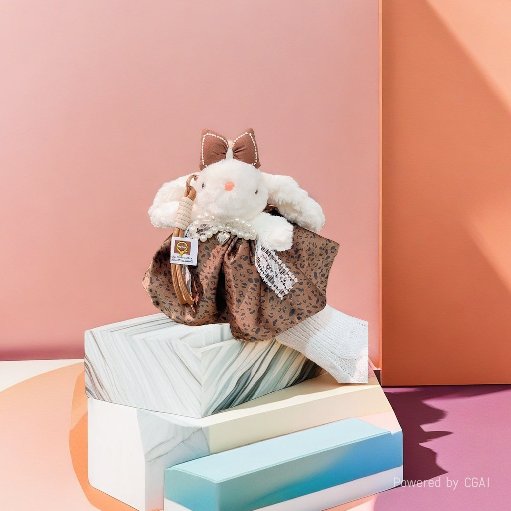 Plush toy, rabbit, cartoon doll, plush rabbit, soft and cute pillow, gift, cute fabric toy Application Scenario