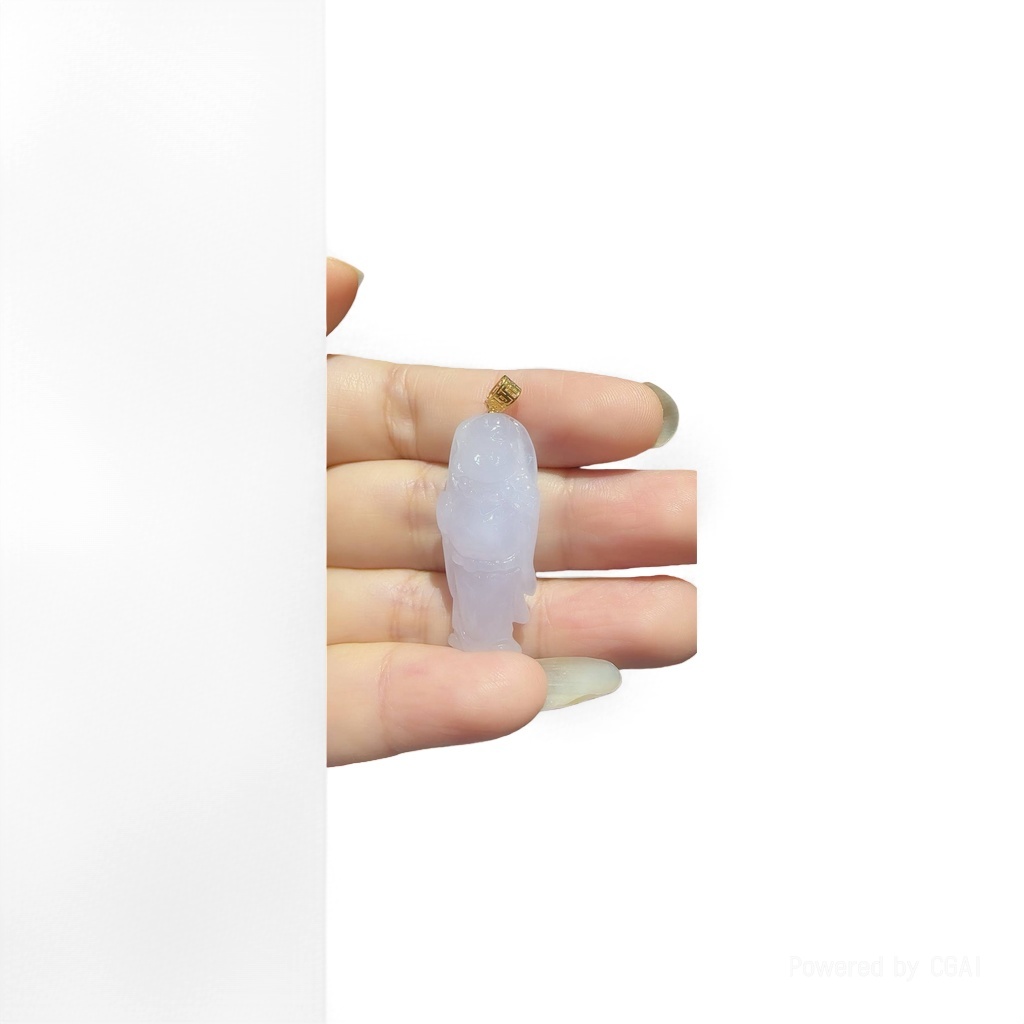 Water foam jade, chalcedony, jadeite bracelet, jade carved figure pendant, jade handicrafts, cabbage ornaments Specification image