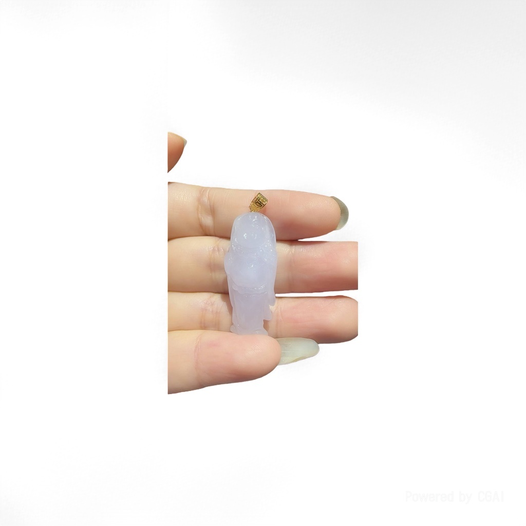 Water foam jade, chalcedony, jadeite bracelet, jade carved figure pendant, jade handicrafts, cabbage ornaments details Picture