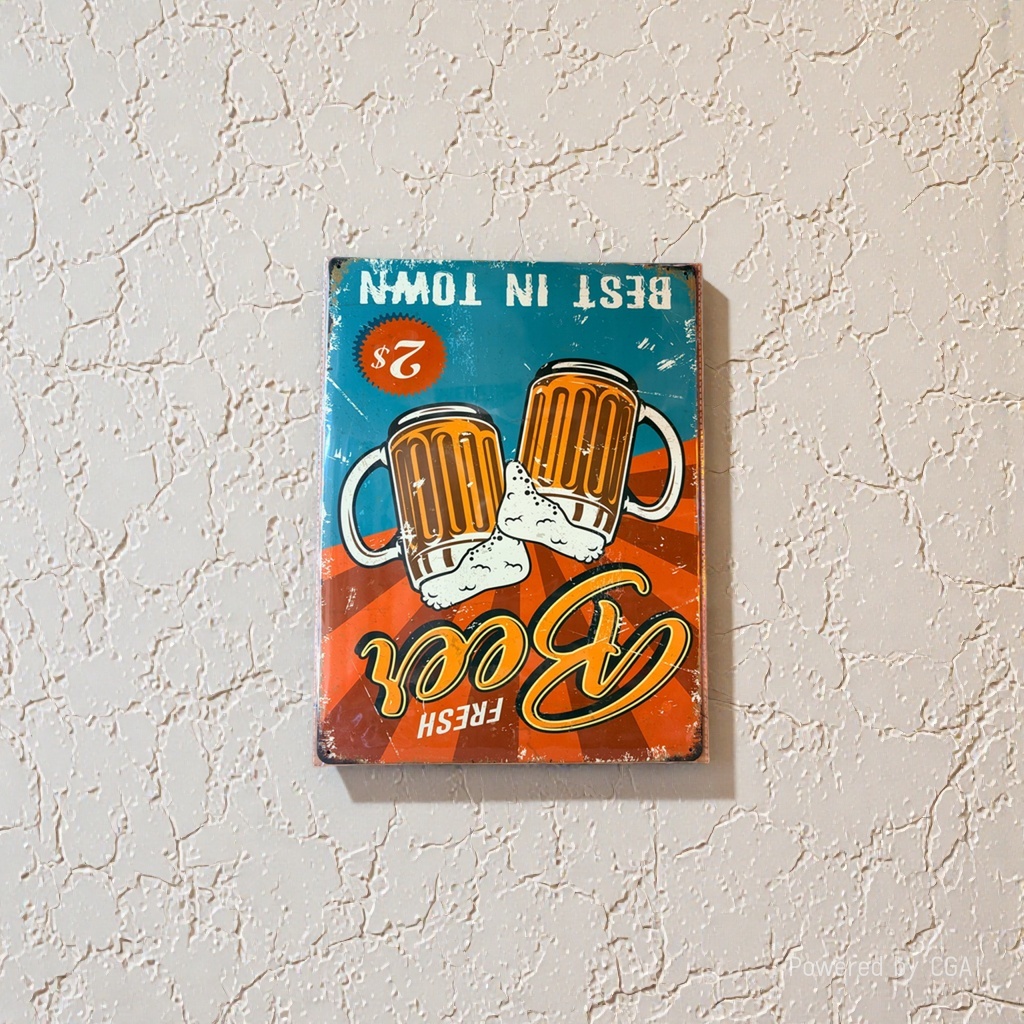 Tin Metal Decor, a cross-border specialty store for decorative tin metal paintings details Picture