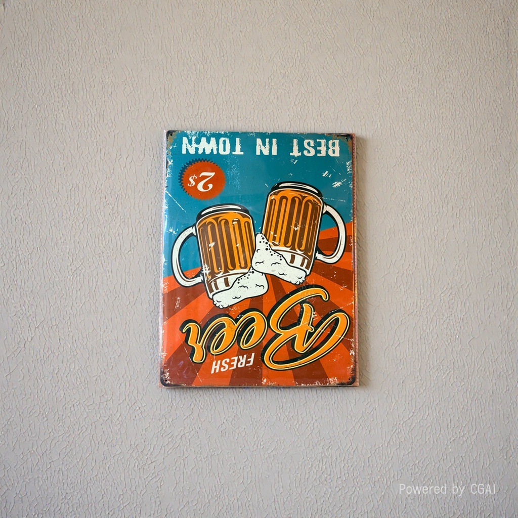 Tin Metal Decor, a cross-border specialty store for decorative tin metal paintings Specification image