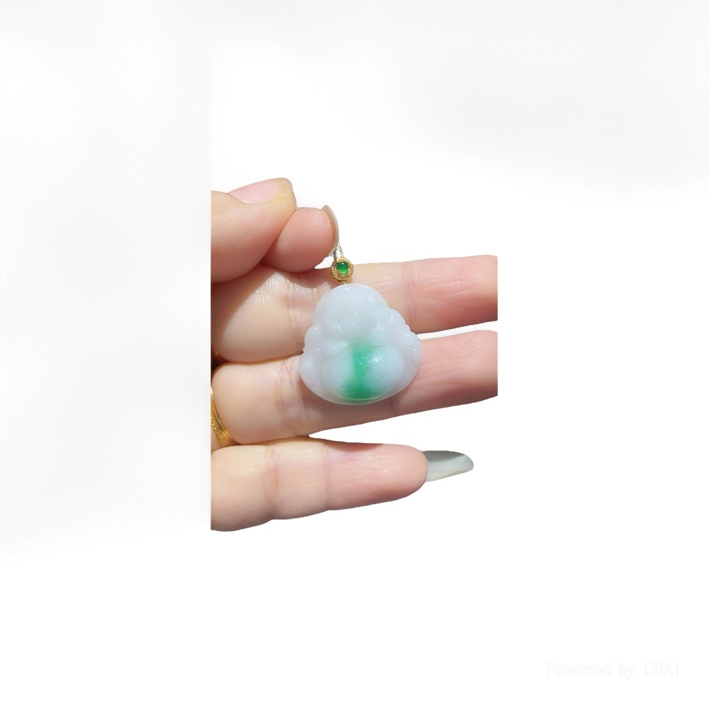 Silver fruit shell bell pendant, golden jade pendant, necklace accessory, 111108945 details Picture