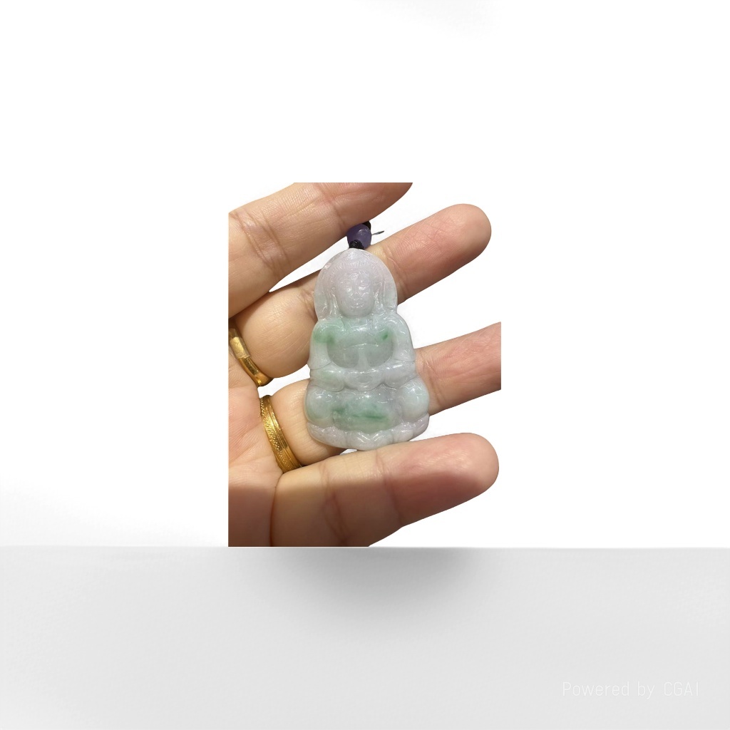 Jade Guanyin pendant, jade bracelet, crystal necklace, 8mm jade jewelry Specification image