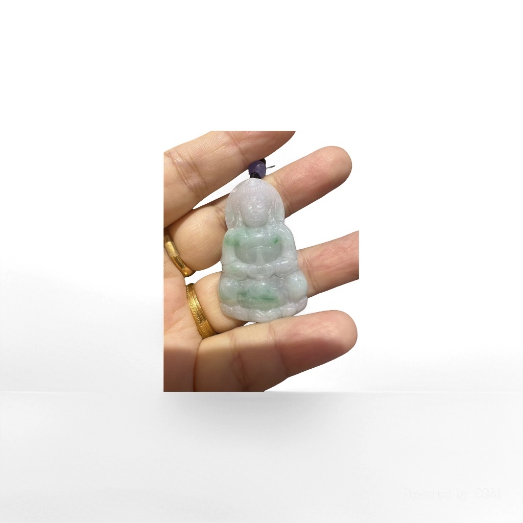 Jade Guanyin pendant, jade bracelet, crystal necklace, 8mm jade jewelry details Picture