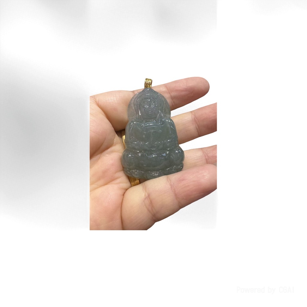 Jade Guanyin pendant, 8mm jade bracelet, crystal necklace, jade and gemstone jewelry details Picture