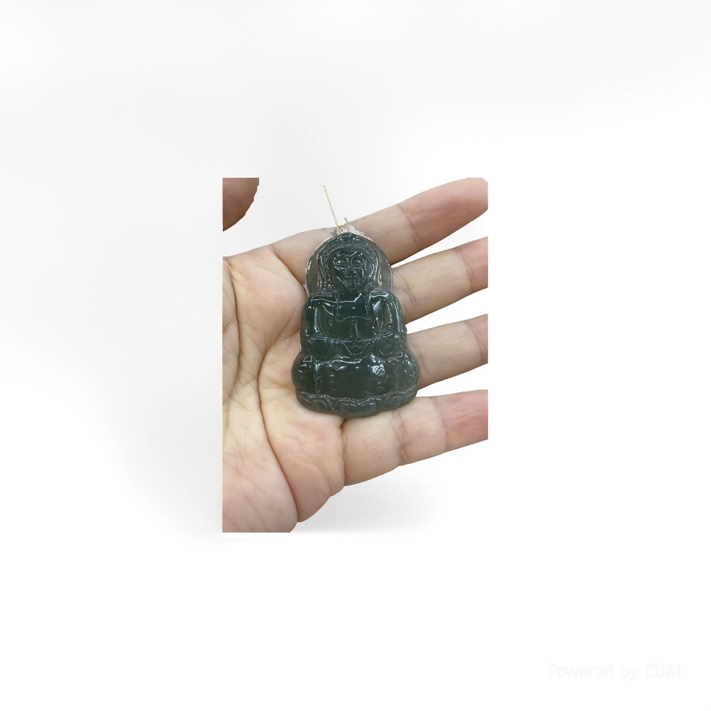 Water foam jade, chalcedony, emerald jade bracelet, jade Buddha statue, cabbage ornament, natural jade jewelry Specification image