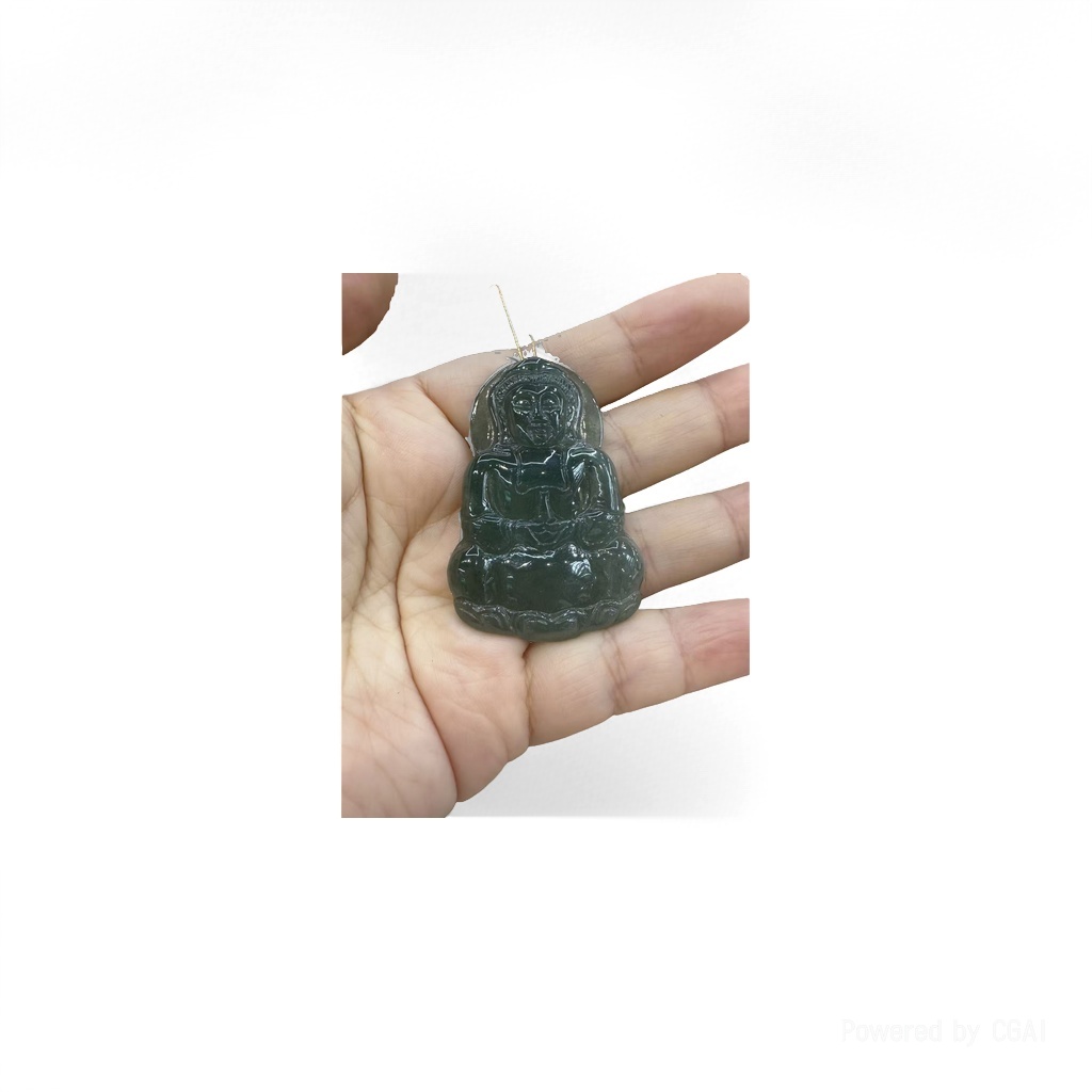 Water foam jade, chalcedony, emerald jade bracelet, jade Buddha statue, cabbage ornament, natural jade jewelry details Picture