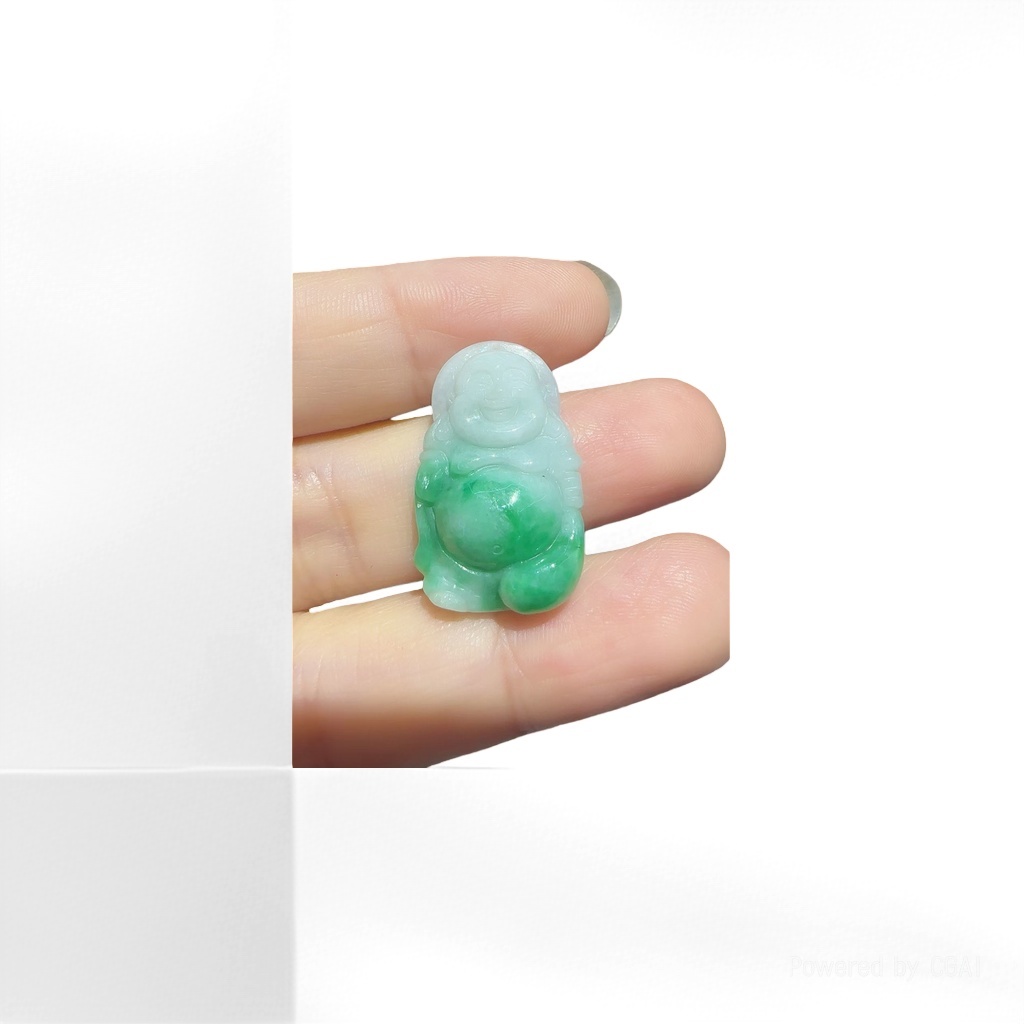 Jade Maitreya Buddha pendant, 8mm jade bracelet, crystal necklace, jade and gemstone jewelry Application Scenario