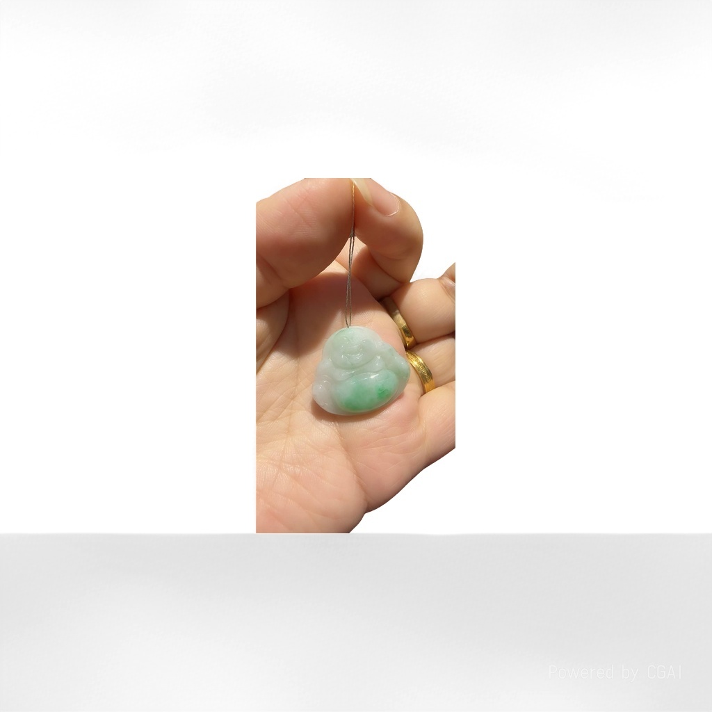 Jade Buddha Pendant 8mm, jade bracelet, crystal necklace, jade jewelry Specification image