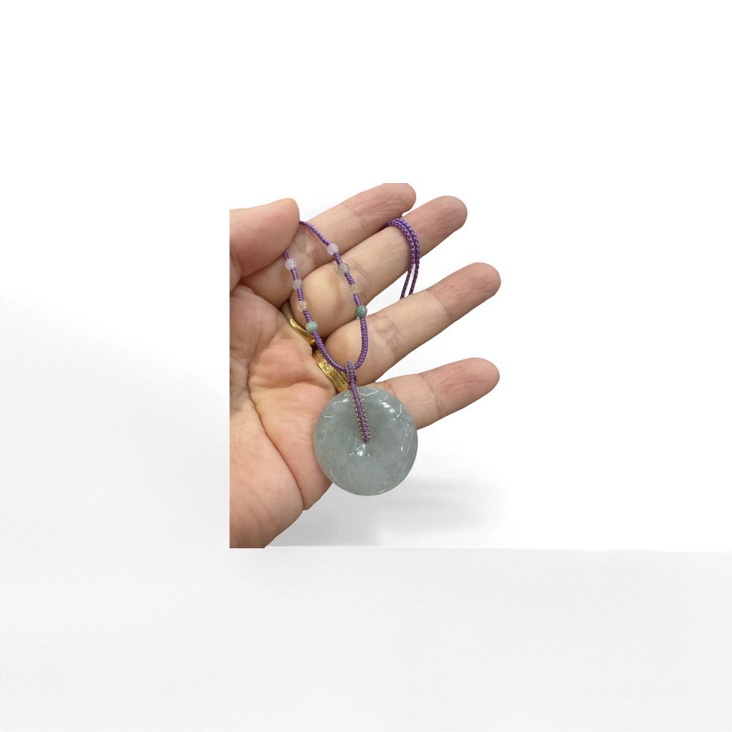 Jade peace pendant with jade bracelet and crystal necklace, 8mm jade jewelry Specification image