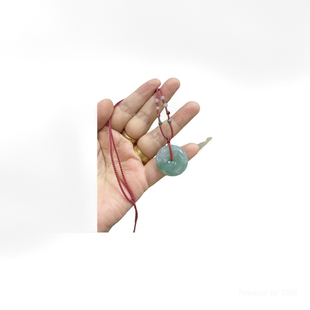 8mm jade bracelet paired with crystal necklace, natural A-grade jade jewelry Application Scenario