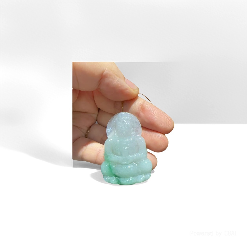 Natural jade Guanyin pendant, 8mm jade bracelet, crystal necklace, jade and gemstone jewelry Application Scenario