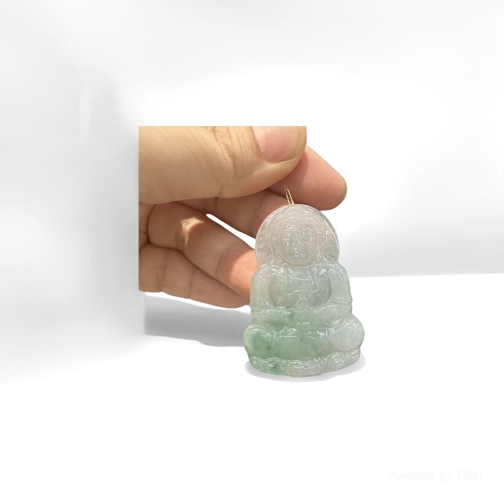 Water foam jade Guanyin pendant, chalcedony bracelet, jade cabbage figurine, jade carving jade bracelet Specification image