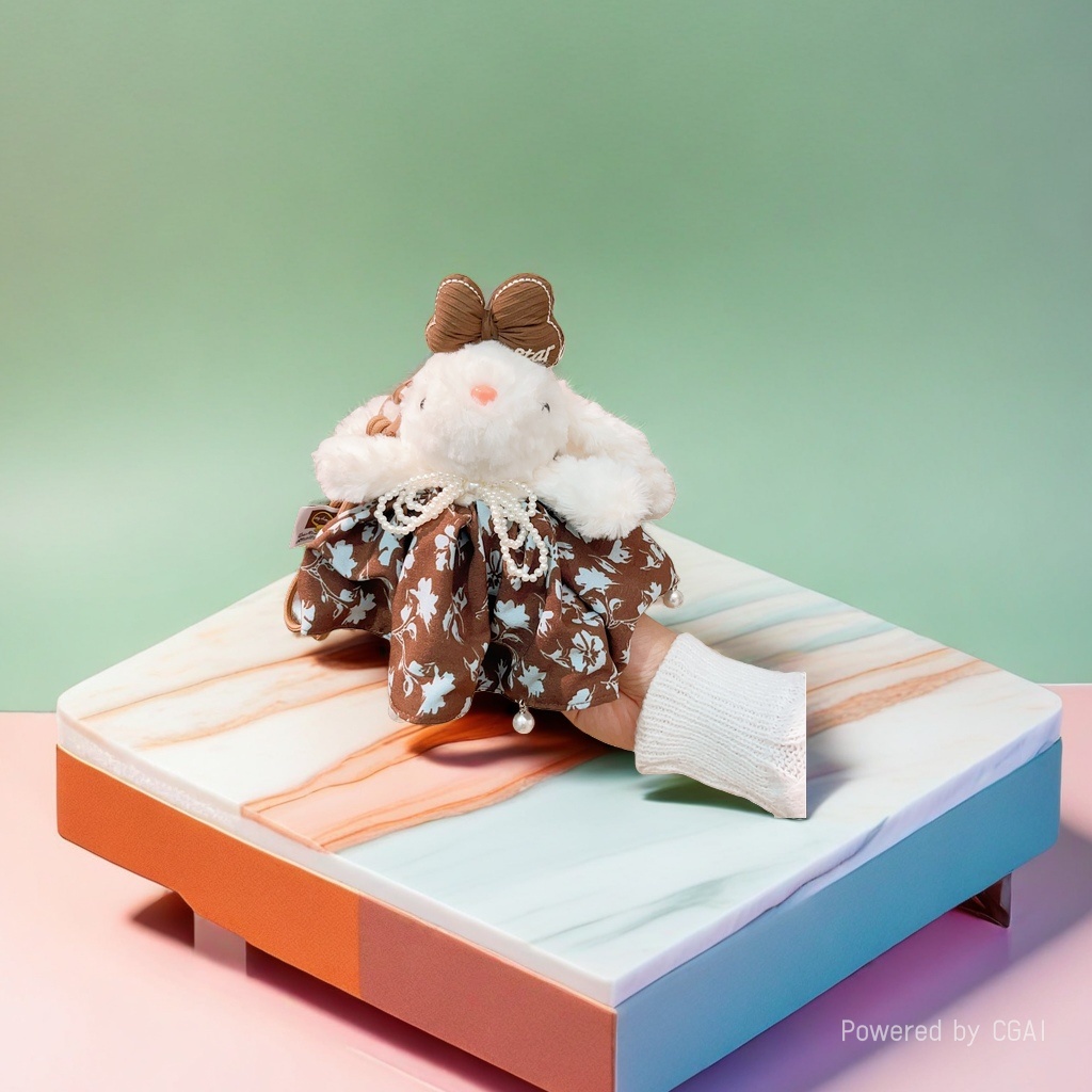 Feliz cebra simulacro bondadoso peluche conejo peluche muñeca gato mochila ropa muñeca Application Scenario