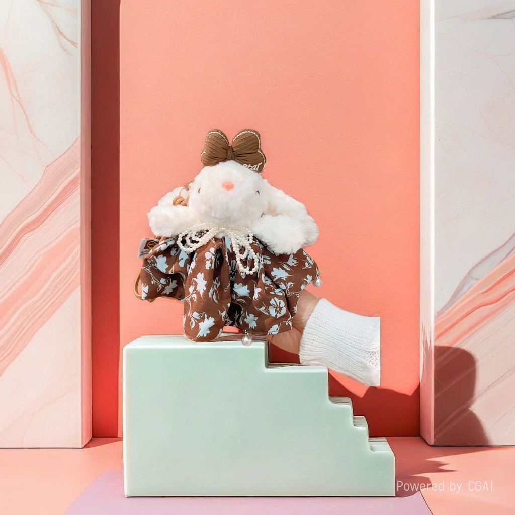 Feliz cebra simulacro bondadoso peluche conejo peluche muñeca gato mochila ropa muñeca Specification image