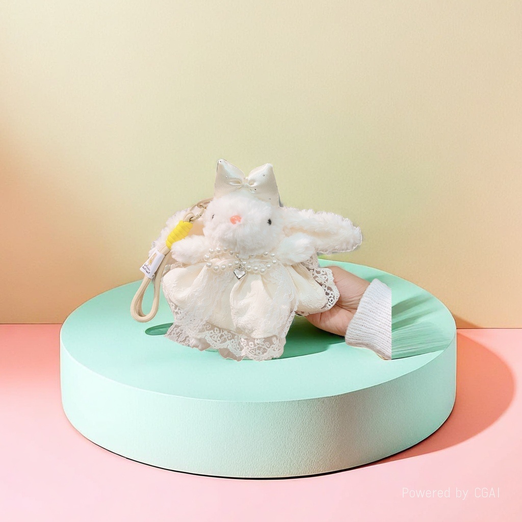 Happy little zebra plush simulation doll, cute cloth doll cat backpack doll, rabbit-shaped clothing doll details Picture