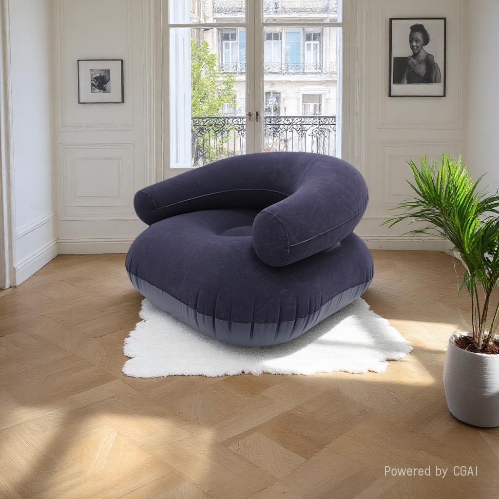 Inflatable sofa bed, lazy folding sofa chair, multi-functional, comfortable and portable Specification image