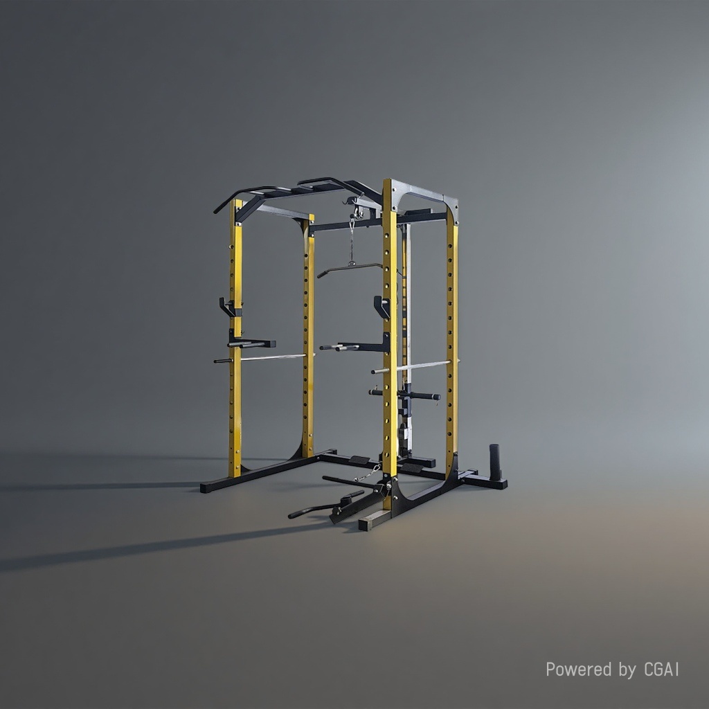 جهاز تدريب متعدد الأغراض للتدريب على طائر القرفصاء في غرفة الألعاب الرياضية المنزلية Specification image