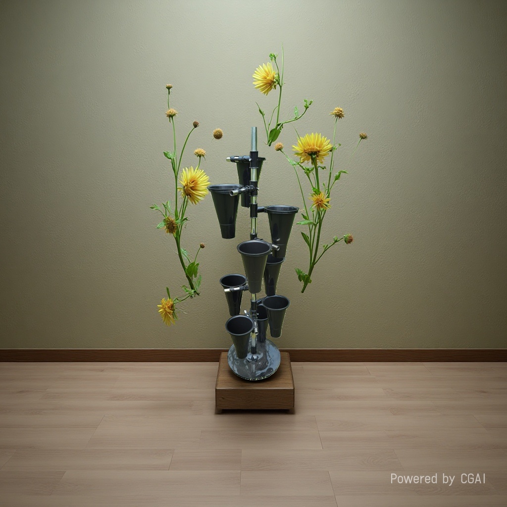 The stainless steel flower stand can be retracted and extended. The flower stand, storage rack and display rack can be customized according to the size details Picture
