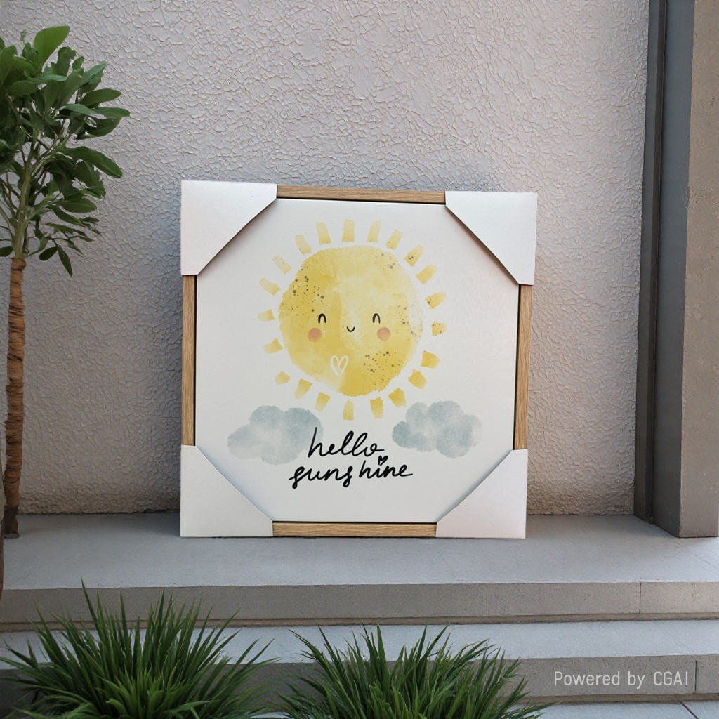 Pintura decorativa de pequeño sol pintura decorativa moderna pintura decorativa de sala de estar al por mayor cross border Specification image