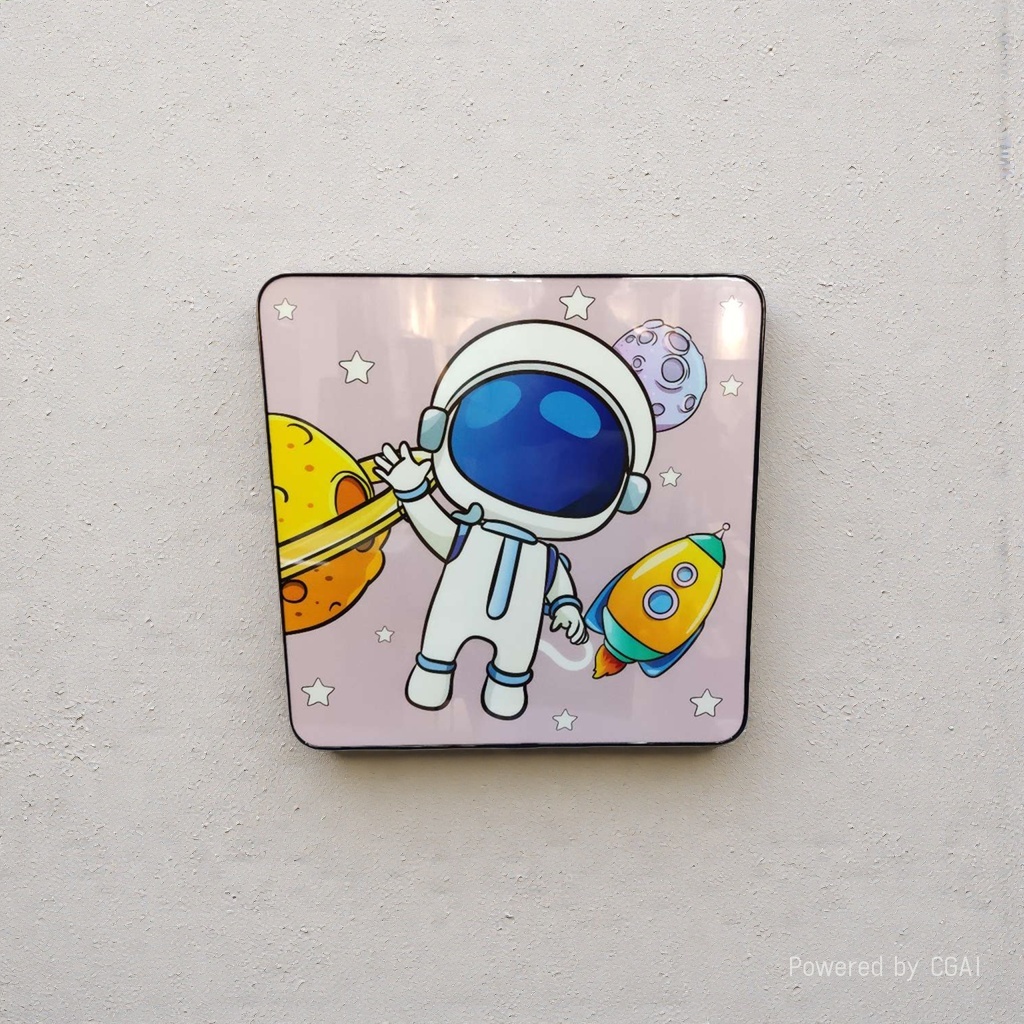 火箭太空，版画水晶画工厂直销跨境批发现在家居装饰画