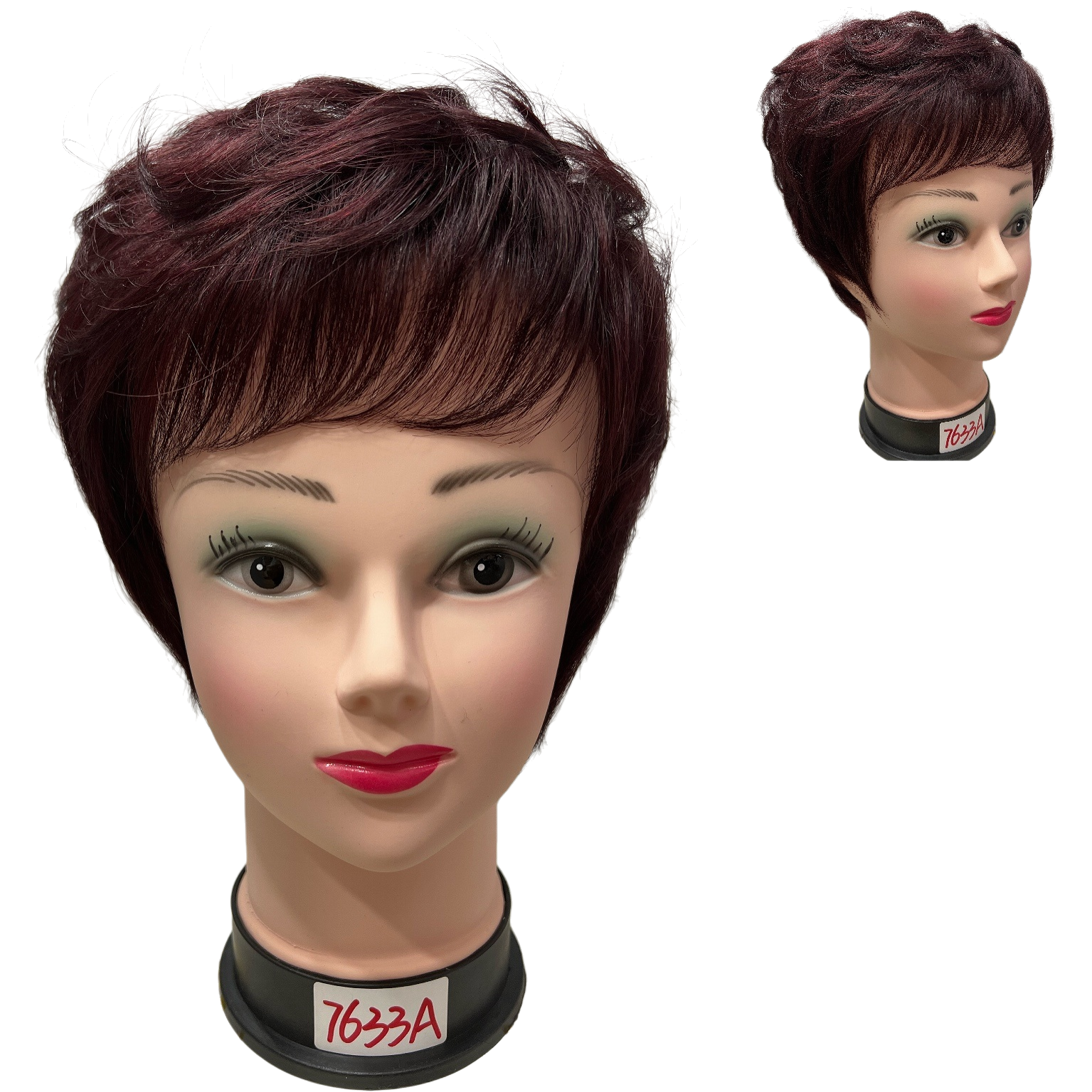 lacewig real hair wig pieces with breathable mesh base, natural and fluffy, are in domestic stock for daily wear Item Picture