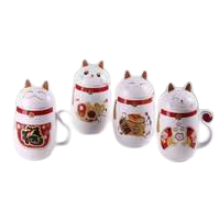 كأس الفخار القط الحظ Item Picture