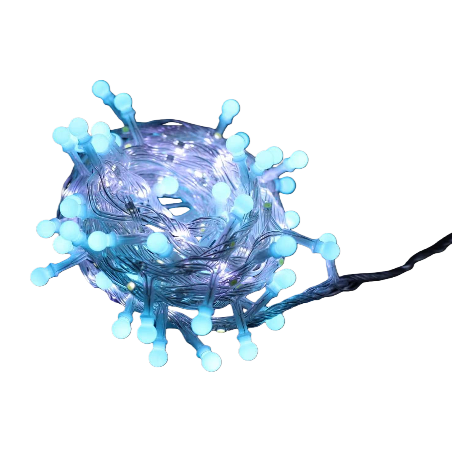 Outdoor LED blue string lights, Christmas decorative lights, ceiling gauze curtains, and luminous strips for night markets Item Picture
