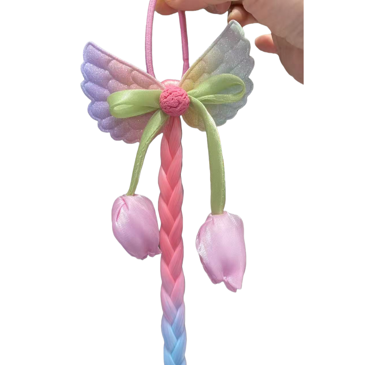 Bow, sports headband, yoga headscarf, sweat-absorbing hair tie, sweat-wiping wrist strap Item Picture