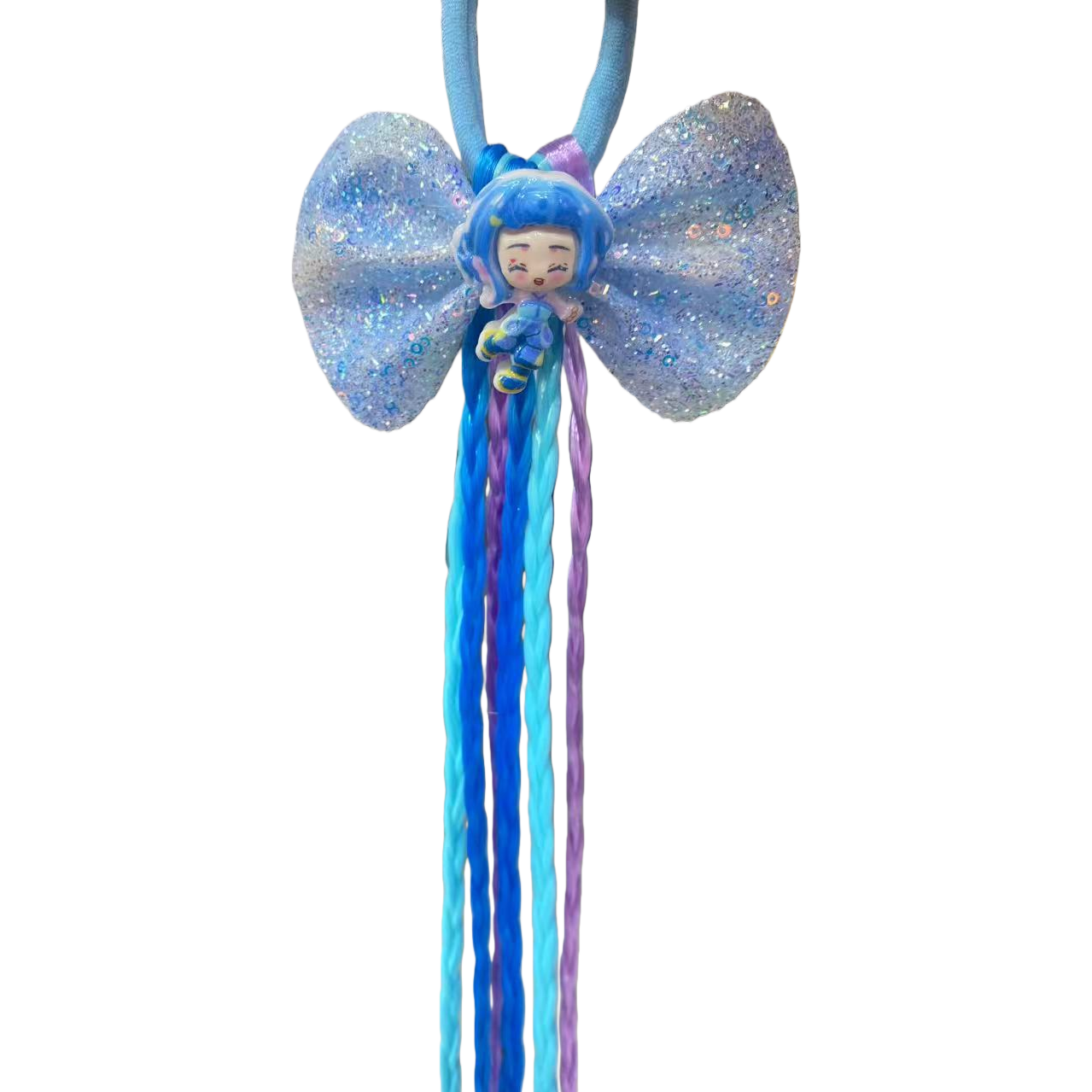 Children's hair accessories, headwear, cartoon hooded crown hair clips, soft silicone material, comfortable for babies to wear in summer Item Picture