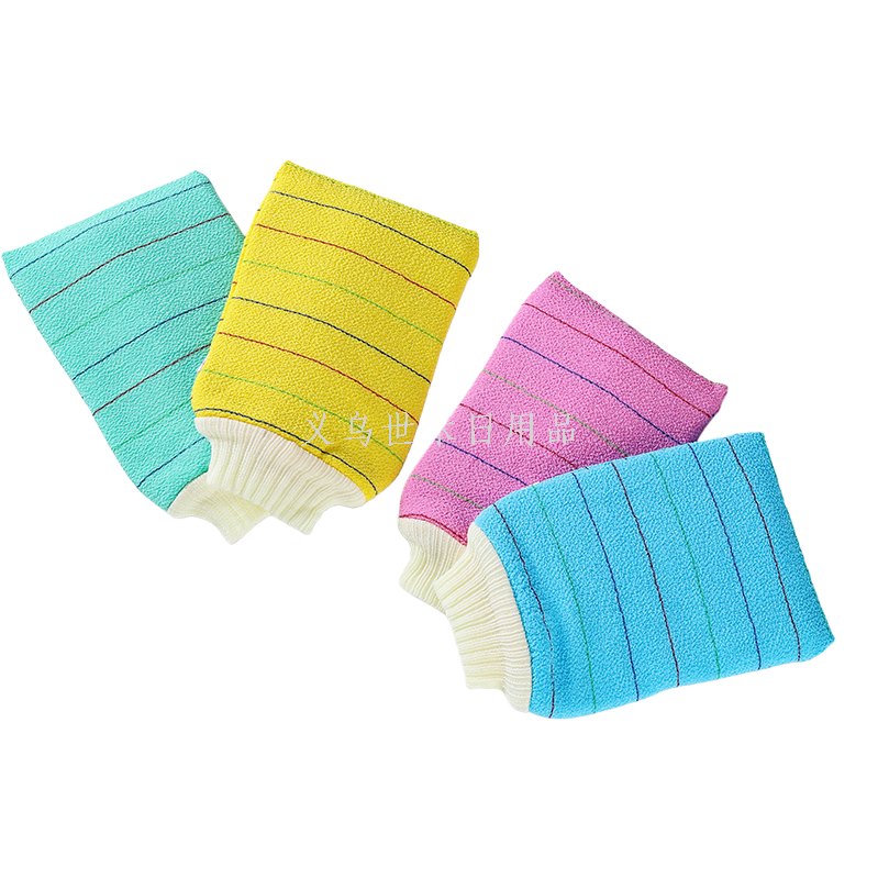 Double-layer towel scrubbing towel, thickened for children and adults, bath glove-style scrubbing towel Item Picture